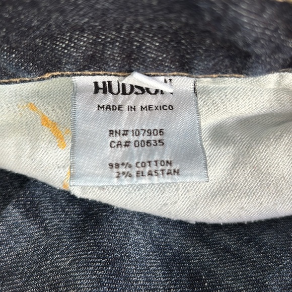 Hudson Blake Slim Straight Selvage Jeans 34x33 - Picture 11 of 13